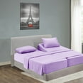 thumbnail image 1 of Split King Size Sheet Set, Hotel Luxury Bed Sheets, Extra Soft, Deep Pockets, Bamboo Derived Rayon, Breathable and Cooling Sheets, Wrinkle Free-Lavender, 1 of 5