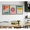 thumbnail image 2 of Gallery Wall Art Picasso Matisse Bauhaus Set Canvas Prints Abstract Paintings Posters Orange Black Modern Minimalist Wall Decor Pictures Suitable for Bedroom Living Room Decor（Only canvas）, 2 of 6