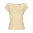 thumbnail image 7 of Wowcloth Woman Boat Neck Top, Slim Fit Slimming Design, Casual Fashion Comfortable for Daily Wear, 7 of 7