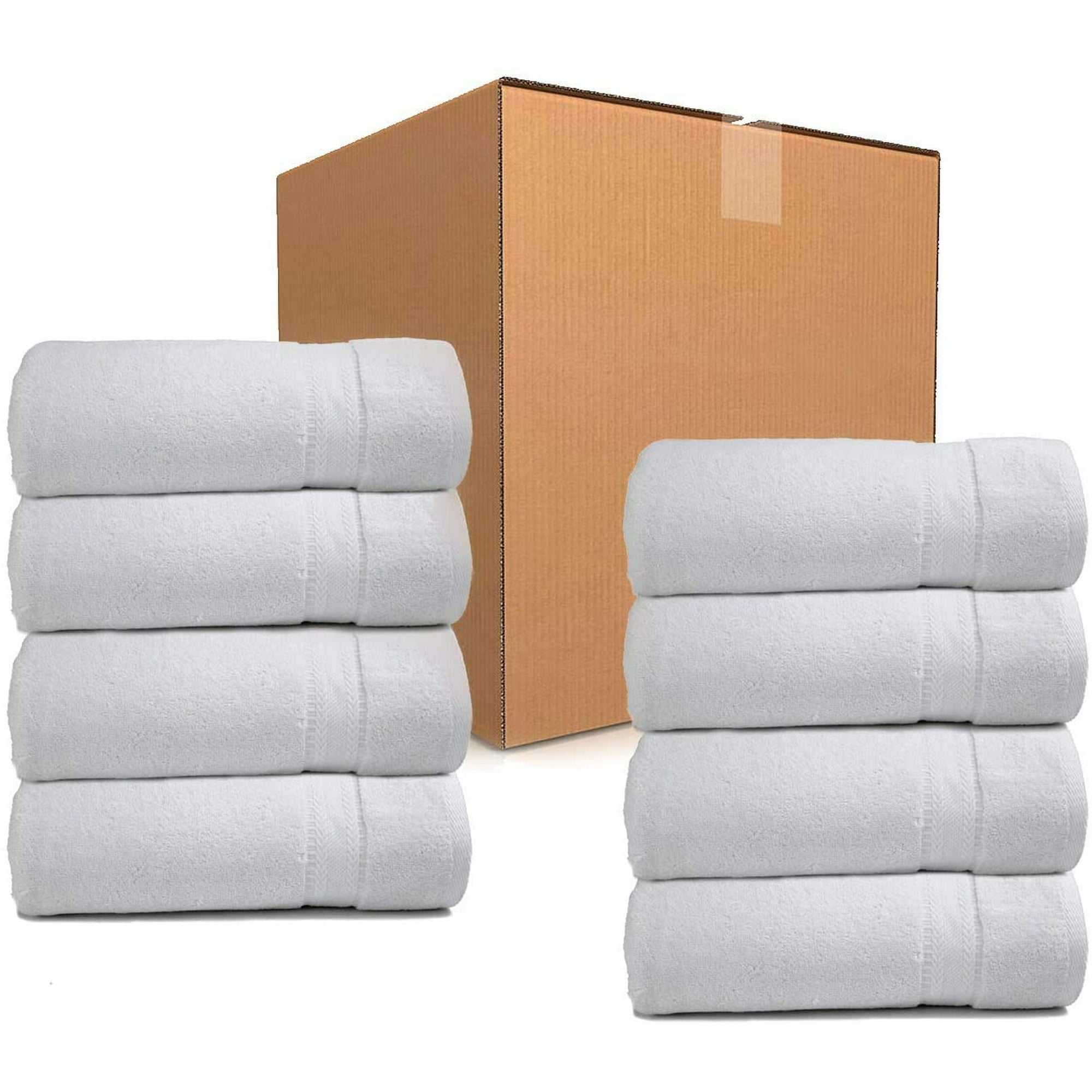 Canadian Linen Premium 100% Cotton Dry 680 GSM Hotel Bath Towels, 27" X 54" Inches, 36 Pieces | Walmart Canada