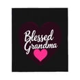 thumbnail image 2 of Durable Soft & Warm Flannel Blanket - Cozy Heart Design Perfect for Sofa Travel Bed & Chair - Ideal Gift for Blessed Grandma, 2 of 5