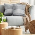 thumbnail image 5 of Ambesonne Damask Throw Pillow Cover 2 Pack, Baroque Damask Curves, 18", Grey Pale Grey, 5 of 7