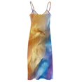 thumbnail image 6 of Ladies' Summer Dress Beach Sleeveless Colorful Tie Dye Vortex T-shirt Vest Sun Skirt, 6 of 8