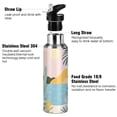 thumbnail image 3 of Yayeee 20oz Insulated Water Bottle Double Wall Stainless Steel with Flip Straw Lid, Boho Style Sun, 3 of 7