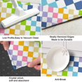 thumbnail image 3 of Pastel Color Checkered Pattern Kitchen Rug Mat,Kitchen Runner Rugs Non Skid Washable,Decorative Kitchen Floor Mats for Kitchen,Sink,Laundry,17"X47", 3 of 5