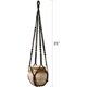 thumbnail image 5 of Maceta colgante para interior Cesta con gancho para plantas con borla negra Decoración de cuentas de madera Soporte para maceta, 5 of 5