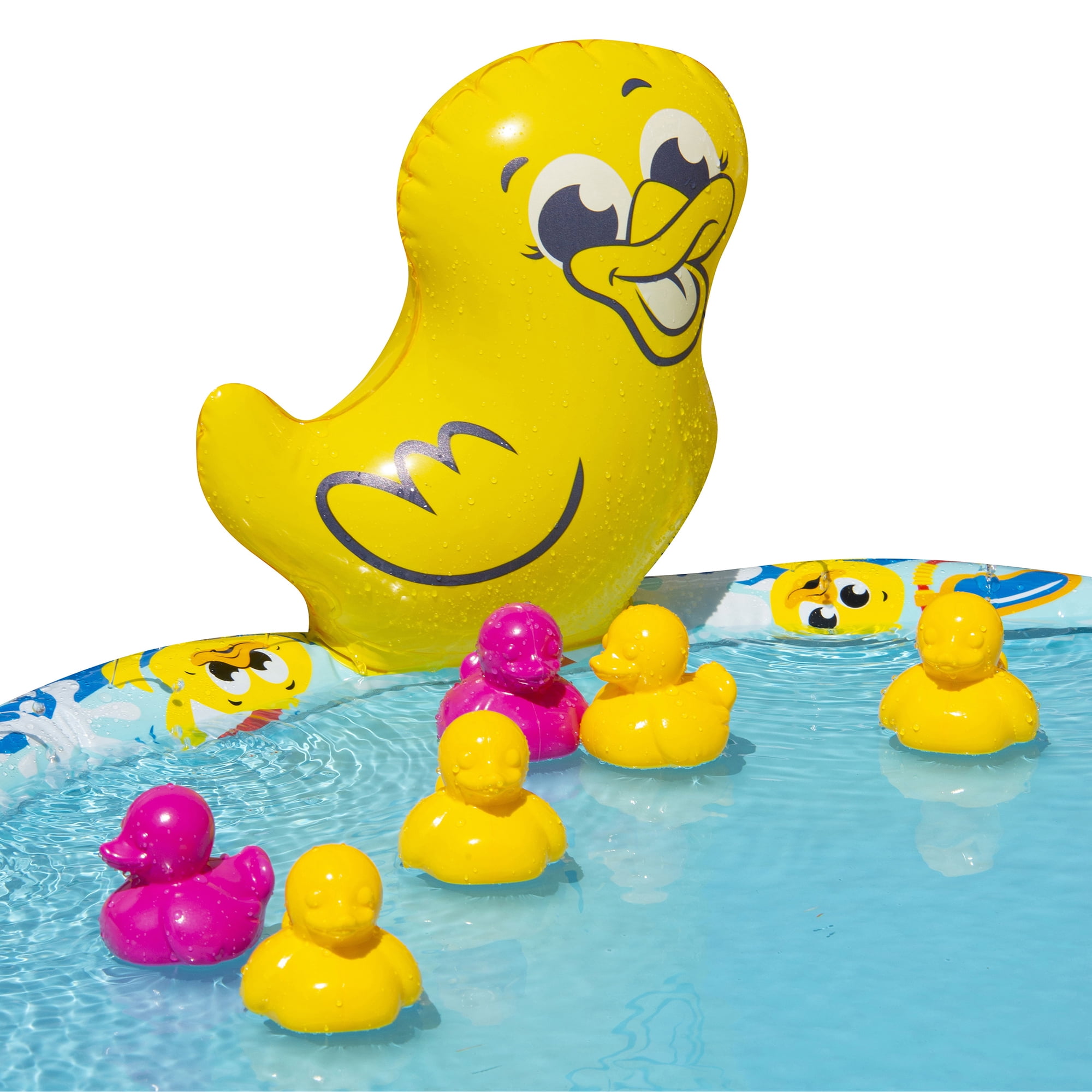Banzai Jr. Duck Duck Splash 48 in Dia Splash Mat Outdoor Summer Water Play for Babies Toddlers 18 Months +