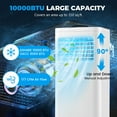 thumbnail image 5 of Giantex6000 BTU (10000 BTU ASHRAE) Portable Air Conditioner, AC Cooling Unit w/Remote Control & Window Kit or Bedroom, Cools up to 350 Sq. Ft, 5 of 10