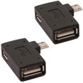 thumbnail image 1 of Auvipal Adaptador Micro Usb A Usb Otg 2 En 1 Con Alimentación De 90 Grados En Ángulo Recto Para Firestick S/Nes Classic Mini Sega Genesis Y Más, Paquete De 2, 1 of 5