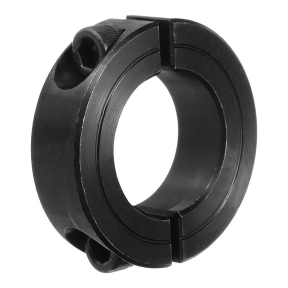 Shaft Collar 1" Double Split Carbon Steel Clamping Collar Shaft Collars Black