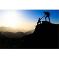 thumbnail image 2 of Art.com Teamwork Couple Hiking Helping Hand Stretched Canvas Print Wall Art by blas, 18" x 12", 2 of 4