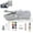 A set, variant on Handheld Sewing Machine, Portable Mini Electric Stitcher, Easy Fast Stitch for Clothes Fabrics, Beginner DIY Repair Sewing Kit for Home Travel (A set)