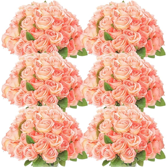 50 Pcs Artificial Rose Flower Realistic Silk Roses with Stem Bouquet of Flowers Plastic Flowers Real Looking Fake Roses for Home Wedding Centerpieces Party Decorations (White)