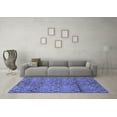 thumbnail image 3 of Ahgly Company Indoor Rectangle Abstract Blue Modern Area Rugs, 7' x 9', 3 of 4