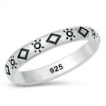thumbnail image 1 of All in Stock Sterling Silver Shinning Sun Band Ring Size 7, 1 of 3