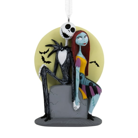 Décoration Hallmark de Noël, Jack et Sally sur une pierre tombale, L'Étrange Noël de monsieur Jack de Tim Burton, Disney
