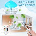 thumbnail image 3 of Rain Cloud Humidifier Diffuser with Remote,Water Drip Waterfall Lamp Mushroom Rain Sounds White Noise Air Humidifiers,1 x Air Humidifiers 1 x usb charging line 1 x remote control, 3 of 9