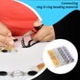 thumbnail image 1 of Jump Rings Crafts Making O Ring Closed Craft DIY Jewelry Findings Kit Decoration Components Connector Charm Accessory Handmade White Gold Color, 1 of 6