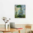 thumbnail image 3 of Nawypu Claude Monet Canvas Wall Art of Woman with a Parasol, Famous Painting Impressionism Classic Artwork Pictures for Home Decor, 3 of 5