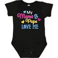 thumbnail image 3 of Inktastic My Mama and Papa Love me with Hearts Boys or Girls Baby Bodysuit, 3 of 5