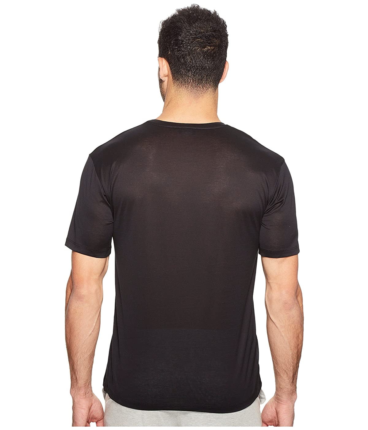 tricky Store blød HANRO - Hanro Cotton Sporty Short Sleeve Shirt Black - Walmart.com -  Walmart.com