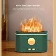 thumbnail image 4 of PureCasa Mini USB Aromatherapy Oil Diffuser, Quiet Household Aroma Diffuser with LED Simulated Flame Light & 3 Modes, Portable Humidifiers for Bedroom Office, 1PC, Army Green, 6.6"x3"x4", 4 of 6