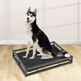 thumbnail image 3 of Bandeja de baño para entrenamiento de perros, soporte para almohadilla para orinal, orinal portátil de malla para cachorros, orinal para perro Zulema Baño de perros, 3 of 8
