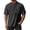 03# Black, variant on Tshirts Shirts for Men Muscle Fit Casual Henley Button Shirts Distressed Washed Short Sleeve V Neck Tops Vintage Retro Running Tee with Pocket CoffeeM
