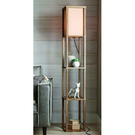 Better Homes and Gardens Crossmill Shelf Floor Lamp with LED Bulb (Best Led Floor Lamps)
