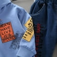thumbnail image 4 of XBASW Toddler Baby Boys Sweatsuit Set Kids Long Sleeve Pullover Hoodie Sweatshirt + Denim Pants Spring Autumn Outfit 18M-6Y, 4 of 8