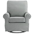 thumbnail image 4 of Angel Line Natalie Upholstered Swivel Glider, Gray Fabric, 4 of 4