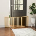 thumbnail image 5 of Algherohein Dog Gate for Inside,Bamboo Freestanding Pet Gate for Doorways,Indoor, 24" Natural, 5 of 9