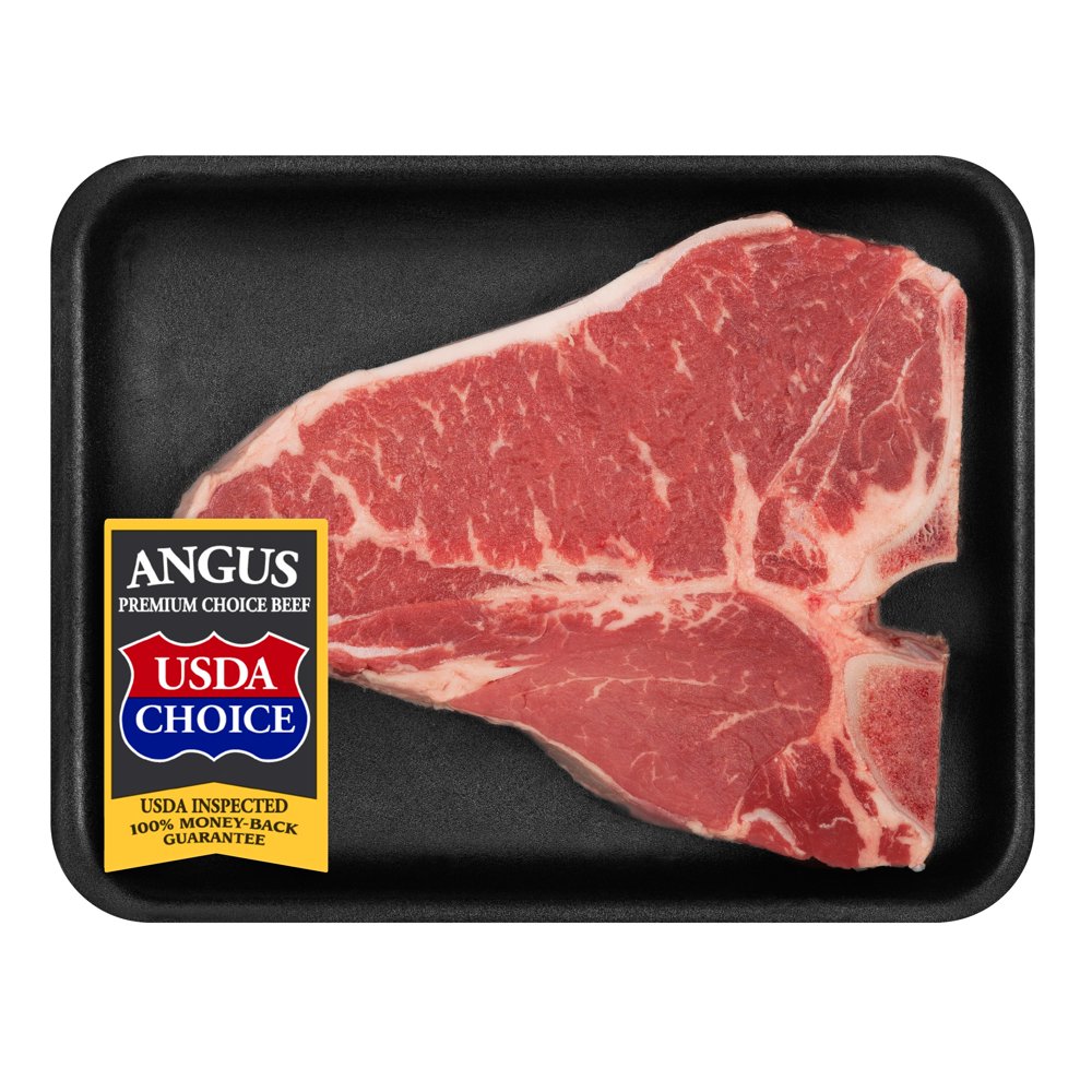 Beef Choice Angus TBone Steak BoneIn, 0.53 2.23 lb