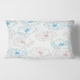 thumbnail image 2 of Designart Retro Handdrawn Poppies I' Mid-Century Modern Throw Pillow - 12x20, 2 of 2