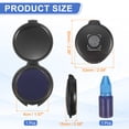 thumbnail image 2 of Uxcell Fingerprint Ink Pads, Thumbprint Ink Pad with 5ml Water-Based Ink Quick-Drying & Portable for Notary Stamp Office Supplies Identification ID Security Enforcement, Blue, 2 of 6