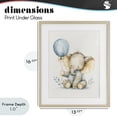 thumbnail image 4 of Stupell Industries Bohemian Watercolor Nursery Elephant Birch Framed Print Under Glass, 13 x 16, by LSR Design Studio, 4 of 8