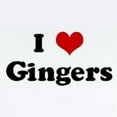 thumbnail image 2 of CafePress - I Love Gingers Infant Bodysuit - Baby Light Bodysuit, Size Newborn - 24 Months, 2 of 4