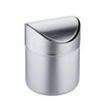 thumbnail image 1 of Shaking Lid Car Recycling Trash Can Stainless Steel Wave Cover Countertop Trash Can, 1 of 5