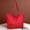 Red, variant on Tote Bag for Women, Large Capacity Oxford Cloth and Leather Shoulder Bag, Spacious Work Commuter and Everyday Carryall for Professional and Casual Use