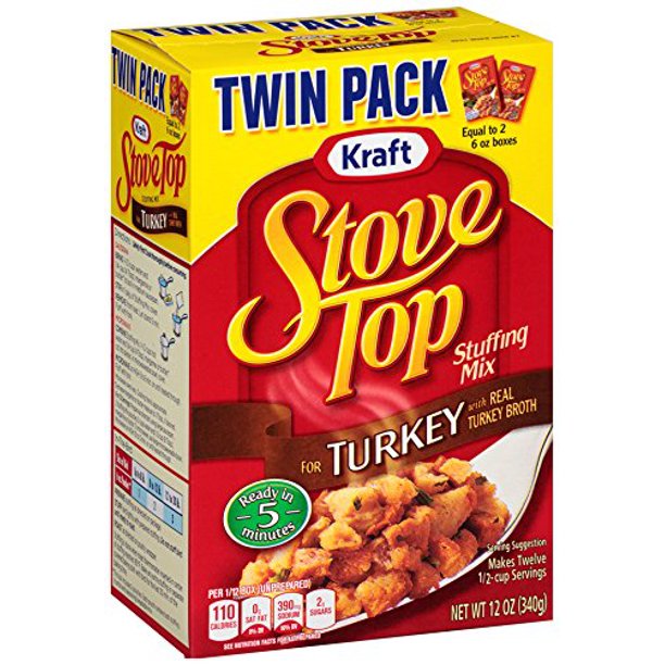 Stove Top Stuffing Mix, Turkey, Twin Pack, 12 Ounce