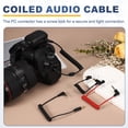 thumbnail image 4 of Uxcell 3.5mm TRS to TRS Patch Cable Cord Wire, Angled-Angled TRS Microphone Patch Cable Coiled Retractable Audio Mic Cord for DSLR Cameras/Phone/PC, Black(3-Pole to 3-Pole), 4 of 6