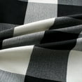thumbnail image 4 of PiccoCasa 18"x18" Decorative Cushion Covers Pompoms Plaid Throw Pillow Covers Set of 2, Black Beige White, 4 of 8