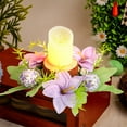 thumbnail image 6 of Usloyux Under $5 Easter Candle Ring Decoration, Floral Wreath Base for Candle Holder, Spring Table Centerpiece for Dining and Home Decor Display, Seasonal Home Accent Piece, 6 of 6