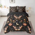 thumbnail image 2 of Homewish Boho Butterfly Twin Bedding Sets 7-Piece, Garden Flower Floral Bedding Comforter Set, Hippie Moon Print Sheet Sets, Microfiber Bedroom Decor, 2 of 8