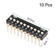thumbnail image 3 of 10 Pcs Black DIP Switch 1-10 Positions 2.54mm Pitch for Circuit PCB, 3 of 3