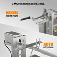 thumbnail image 5 of RovSun 46 Electric Rotisserie Grill 176 lbs Capacity 25w Pig Lamb Spit Roaster Rotisserie w/Lockable Wheels Wind Baffle with Adjustable Height, 5 of 8