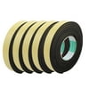5pcs 3Meter 25mm x 5mm Single-side Adhesive Shockproof Sponge Foam Tape Yellow