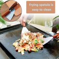 thumbnail image 4 of 2 Pieces Stainless Wood Handle Spatula Barbecue Plancha Spatula Stainless Steel Spatula, 4 of 5