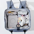 thumbnail image 3 of Sunveno Easy Open Diaper Bag Backpack with Insulated Pockets, Stroller Straps and Changing Pad, Blue, 3 of 9