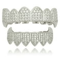 thumbnail image 1 of Fashion  Grills for Teeth  Top Bottom Hip Hop Braces Unisex Teeth Accessories New, 1 of 4
